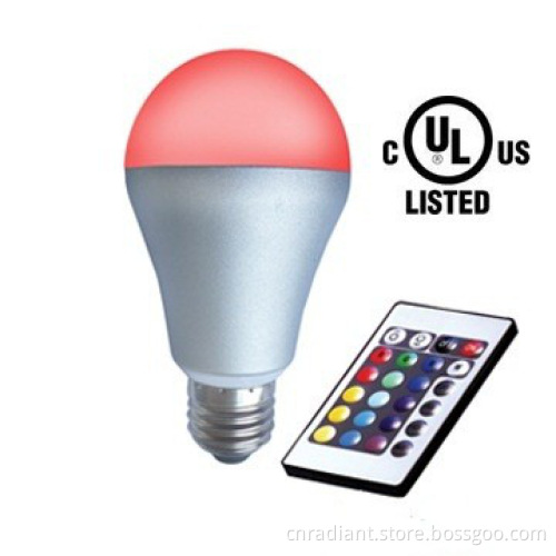 CUL Approved LED Bulb, 4.5W color changing with IR remote controlled